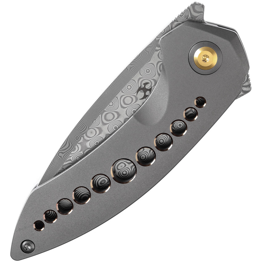 Navaja Kansept Knives Odd 21 Framelock Dama Gray K1077A2 - Image 6