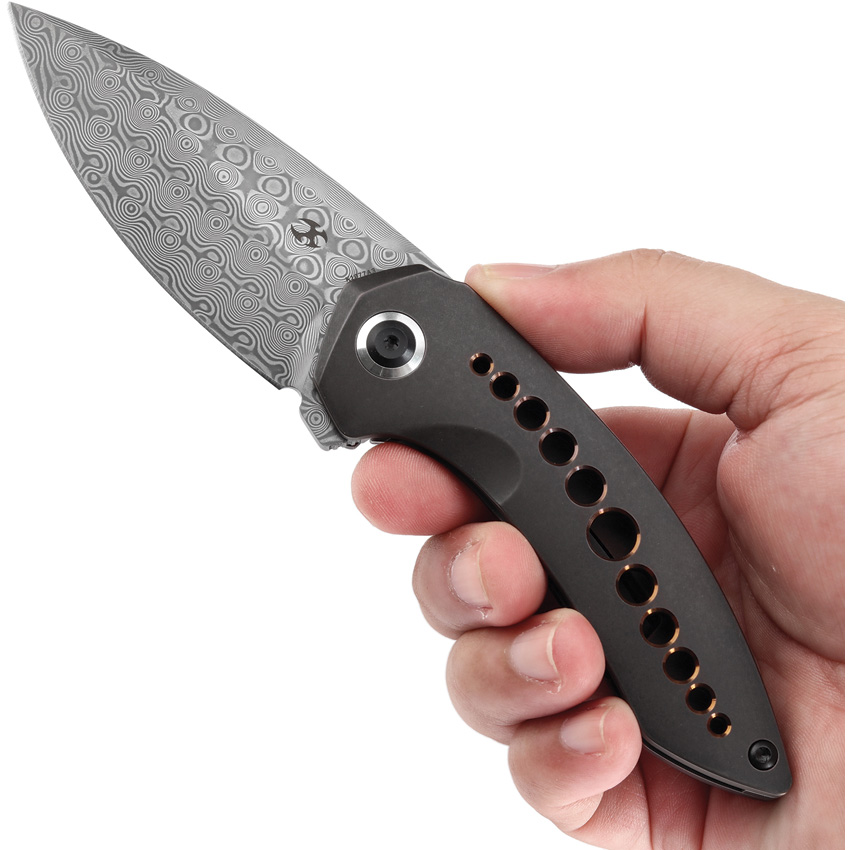 Navaja Kansept Knives Odd 21 Framelock Blk/Bz K1077A3 - Image 4
