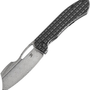 Navaja Kansept Knives Cybin Framelock Damascus K1080A2