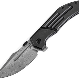 Navaja Kansept Knives Orion Framelock BW Damascus K1089A3