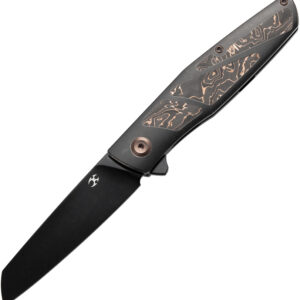 Navaja Kansept Knives Cru Framelock Copper Foil K1092A1