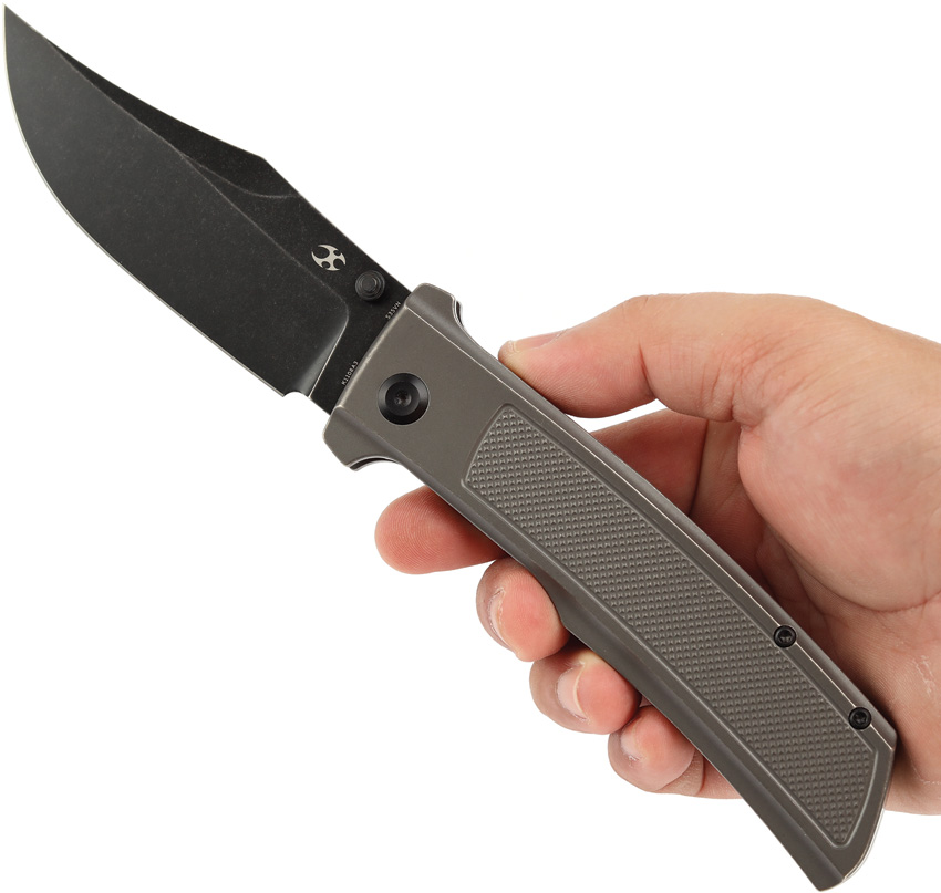 Navaja Kansept Knives Bison Framelock Gray Sw K1108A3 - Image 5