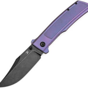 Navaja Kansept Knives Bison Framelock Purple K1108A5