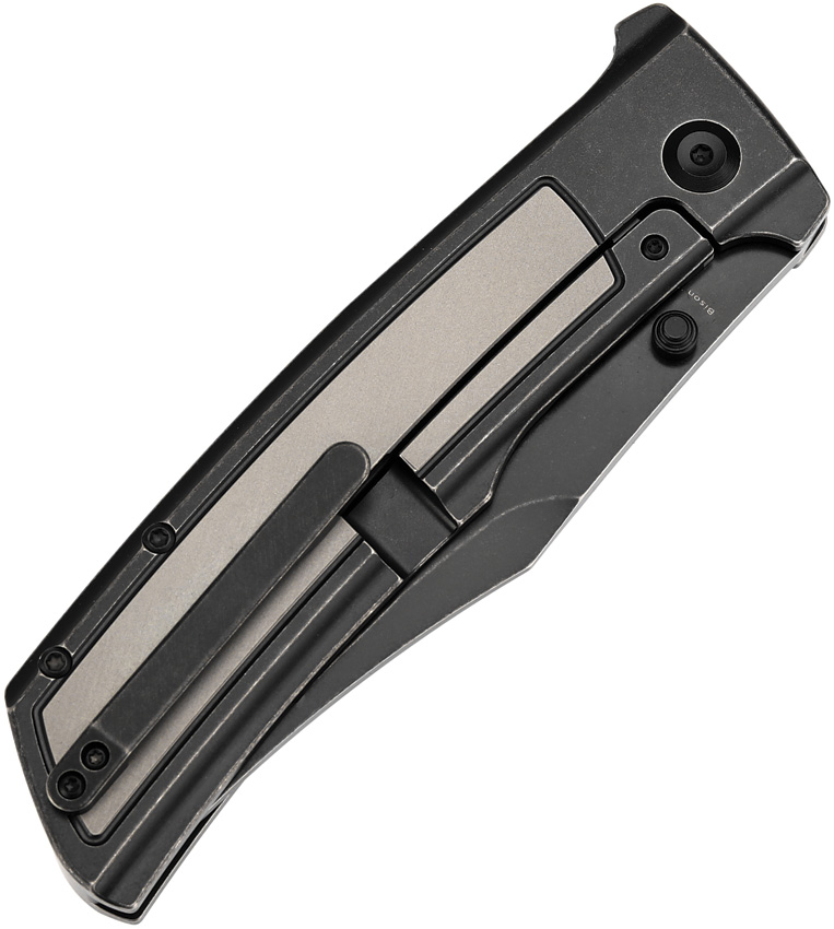 Navaja Kansept Knives Bison Framelock Gray/Blk K1108B1 - Image 2