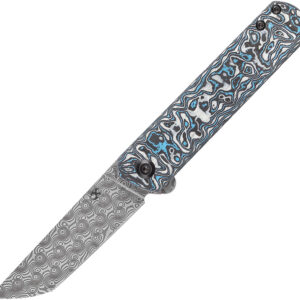 Navaja Kansept Knives Foosa Slip Joint Blue/White K2020T2
