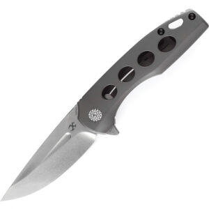 Navaja Kansept Knives Cassowary Framelock Gray K2065A2