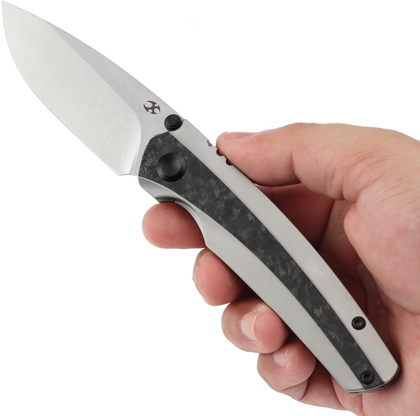 Navaja Kansept Knives Raven Framelock Shred Cf K2109A2 - Image 4