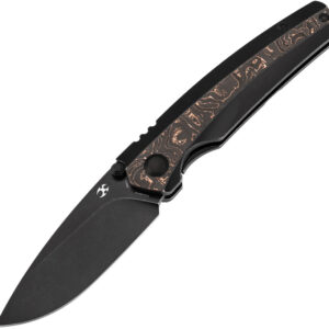 Navaja Kansept Knives Raven Framelock Copper CF K2109A3