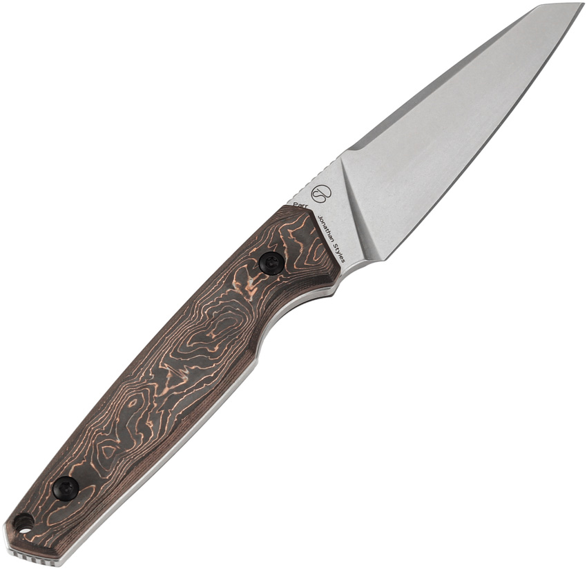 Navaja Kansept Knives Parr Fixed Blade Copper Cf G011A2 - Image 3