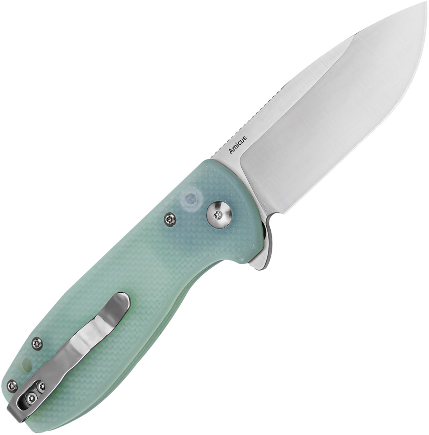 Navaja Kizer Cutlery Amicus Button Lock Jade L3002A2 - Image 4