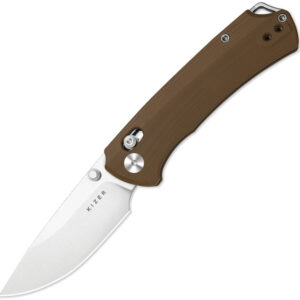 Navaja Kizer Cutlery T1 CD Button Lock Brown V34902CA2