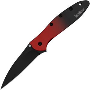 Navaja Kershaw Leek Linerlock Red Magna Cut 1660GRDBLK