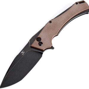 Navaja Kansept Knives Hellx Framelock D2 Brn Mic T1008F2