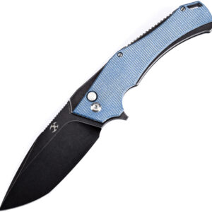 Navaja Kansept Knives Hellx Framelock D2 Blue Mic T1008F3
