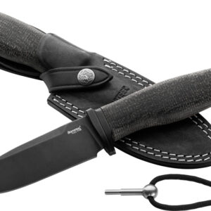 Cuchillo LionSTEEL ACHA Fixed Blade Black AH B BLB