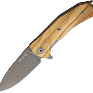 Navaja LionSTEEL KUR Linerlock Olive Wood KUR BUL
