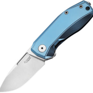 Navaja LionSTEEL Nano Framelock Blue TI NA01 BL