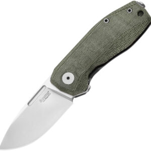 Navaja LionSTEEL Nano Framelock Green Micarta NA01 CVG