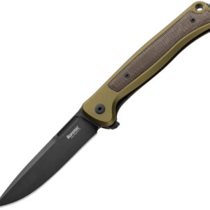 Cuchillo LionSTEEL Skinny Framelock Green Al SK01AGB