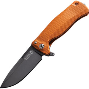Navaja LionSTEEL SR22 Framelock Orange Black SR22A OB