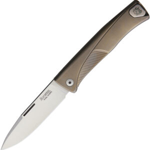Navaja LionSTEEL Thrill Slip Joint Brown Ti TL BR