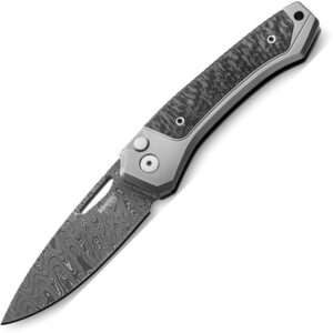 Navaja LionSTEEL Twain Button Lock Damascus TW D GY