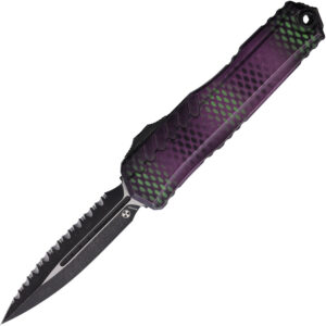 Navaja automática Microtech Auto Cypher II D/E OTF FS Purp 1242-3PUX51S