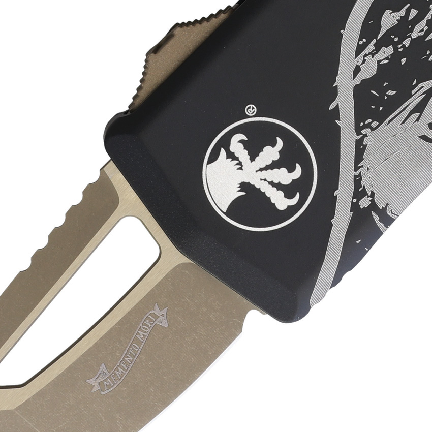 Navaja automática Microtech Auto Exocet OTF T/E Death Card 158-13DCS - Image 2