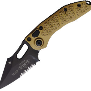 Navaja automática Microtech Auto Stitch Button Lock Tan 169-2TA