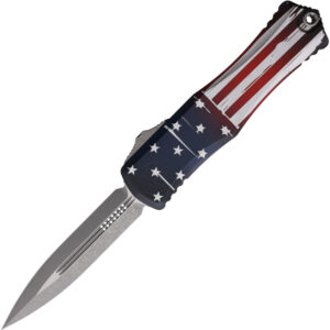 Navaja automática Microtech Auto Hera II D/E OTF Flag 1702-10APFLAGS