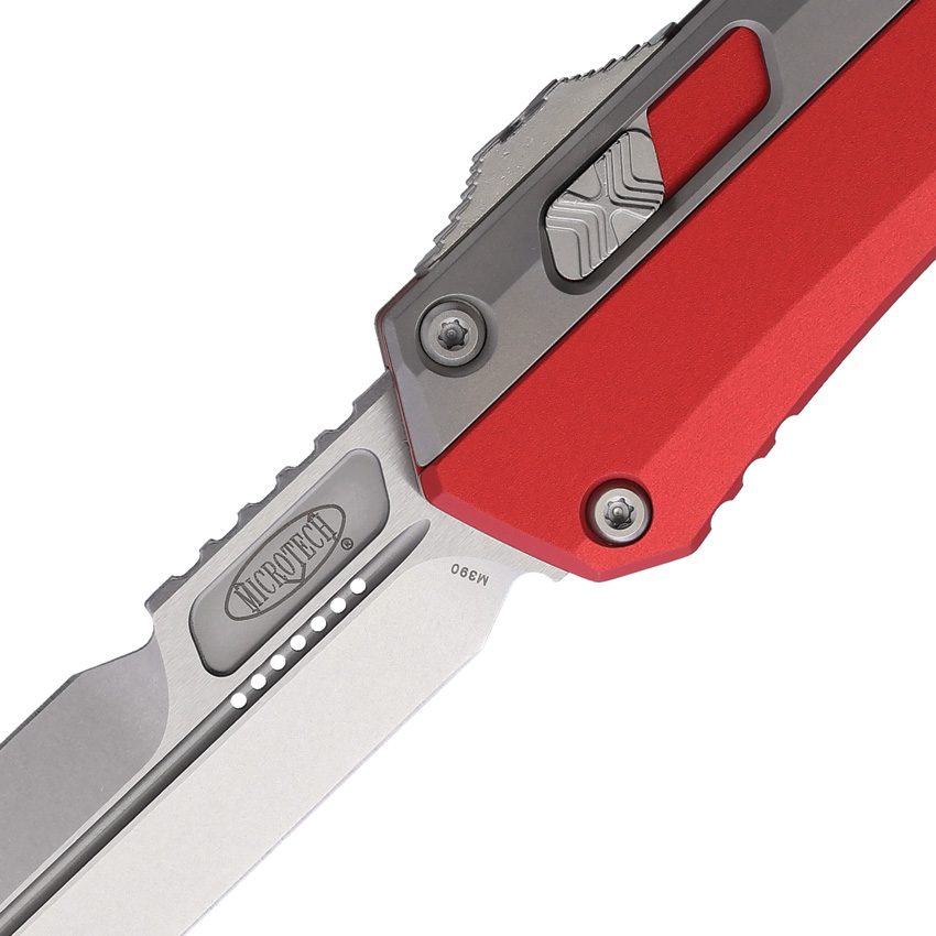 Navaja automática Microtech Auto Glykon OTF Bayonet Red 184-10RD - Image 2