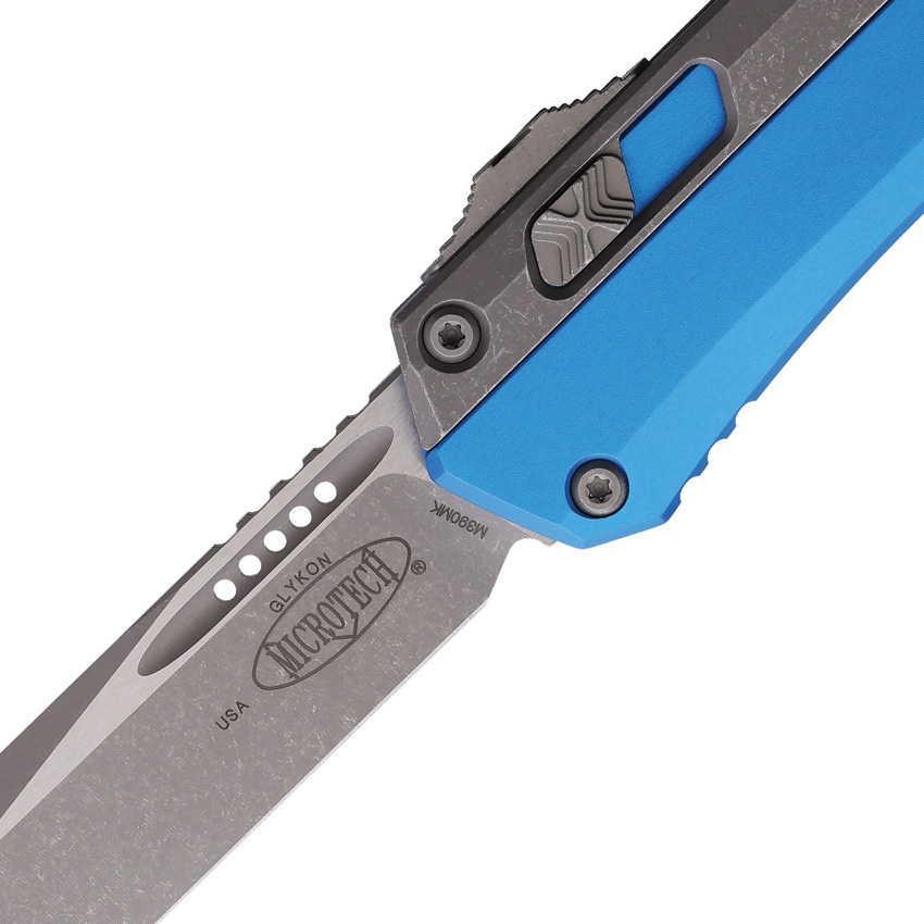 Navaja automática Microtech Auto Glykon T/E OTF AP Blue 185-10APBL - Image 2