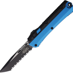 Navaja automática Microtech Auto Glykon T/E OTF FS Blue 185-3BL