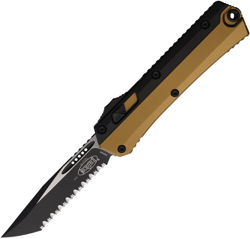 Navaja automática Microtech Auto Glykon T/E OTF FS Tan 185-3TA