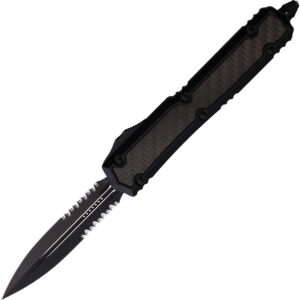 Navaja automática Microtech Auto Makora D/E OTF Black CF 206-2TCFIS