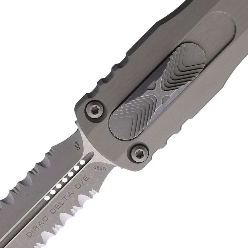 Navaja automática Microtech Auto Dirac Delta D/E OTF Gray 227-D12APNC - Image 2