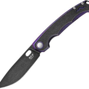 Navaja MKM-Maniago Knife Makers Eclipse Framelock Purple MK EL-PRBKD