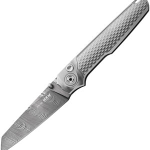 Navaja MKM-Maniago Knife Makers Miura Button Lock Ti/Dam MK MI-D