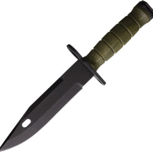 Cuchillo Ontario M-9 Combat Knife Green No Saw  M9 GREEN NO SAW