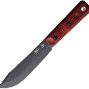 Cuchillo Ontario XL Hunter Fixed Blade Red Mic ON7026B BLACK BLADE