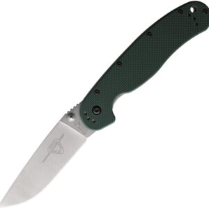 Navaja Ontario RAT I Linerlock Green G10 SW 8992