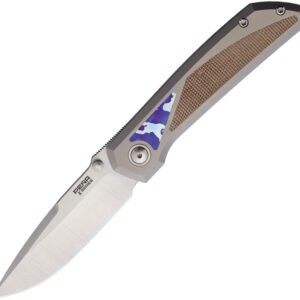 Navaja Pena Knives Mula Framelock DP Mic/Mok MULA DP BRN MIC MOKUTI