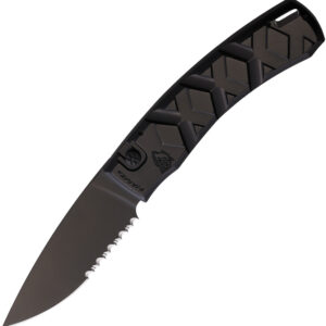 Navaja automática Piranha Knives Auto X Button Lock Black P-14BKTS