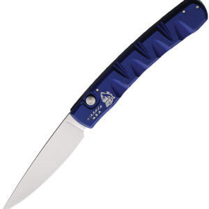 Navaja automática Piranha Knives Auto Virus Button Lock Blue P-15B