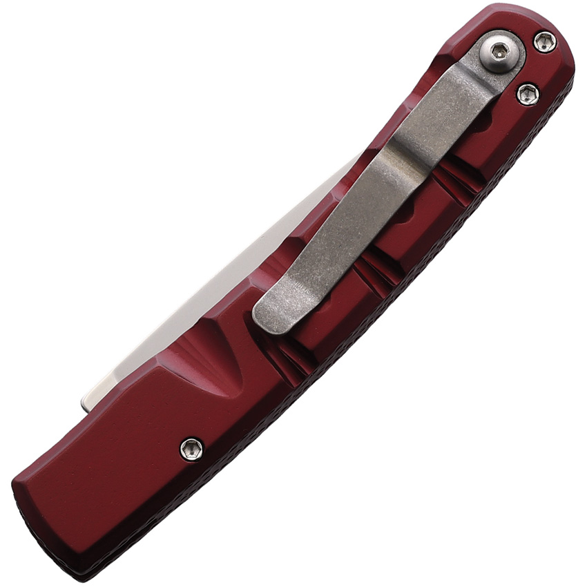 Navaja automática Piranha Knives Auto Pocket Button Lock Red P-15R - Image 2