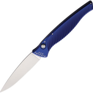Navaja automática Piranha Knives Auto DNA Button Lock Blue P-16B