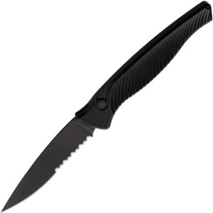 Navaja automática Piranha Knives Auto DNA Button Lock Black P-16BKTS