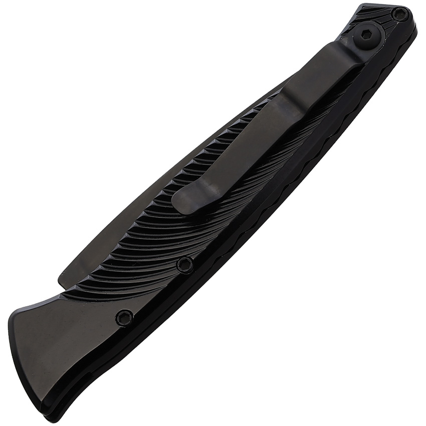 Navaja automática Piranha Knives Auto DNA Button Lock Black P-16BKT - Image 2