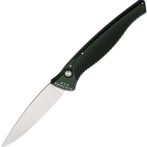 Navaja automática Piranha Knives Auto DNA Button Lock Green P-16G
