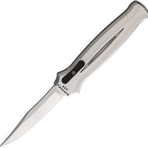 Navaja automática Piranha Knives Auto Rated-R OTF Silver P-19S